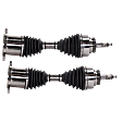 Front, Driver and Passenger Side Axle Assemblies, Four Wheel Drive
