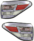 Driver and Passenger Side, Outer Tail Lights, without Bulb, Halogen, Mounts on Quarter Panel, Japan Built Vehicle