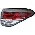 Passenger Side, Inner and Outer Halogen Tail Light, With bulb(s), OE Replacement