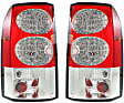 Driver and Passenger Side Halogen Tail Light, With bulb(s), OE Replacement