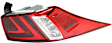 Driver and Passenger Side, Outer Tail Lights, without Bulb, Halogen, Mounts on Body