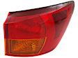 Driver and Passenger Side, Outer Halogen Tail Light, Without bulb(s), OE Replacement