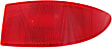 Rear, Driver and Passenger Side Bumper Reflector, CAPA Certified