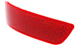 Rear, Driver and Passenger Side Bumper Reflector, CAPA Certified