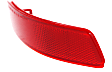 Rear, Driver and Passenger Side Bumper Reflector, CAPA Certified