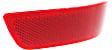 Rear, Driver and Passenger Side Bumper Reflector, CAPA Certified