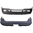 Front and Rear Primed Bumper Cover
