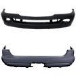 Front and Rear Primed Bumper Cover