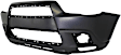 Front and Rear Primed Bumper Cover