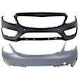 Front and Rear Primed Bumper Cover