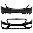 Front and Rear Primed Bumper Cover CAPA Certified