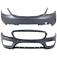 Front and Rear Primed Bumper Cover