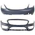 Front and Rear Primed Bumper Cover