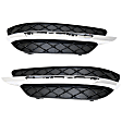Front, Driver and Passenger Side Fog Light Trim, Sedan, For Models With Sport Pkg (Code 952), With Outside Temp. (Code 240), Without AMG Styling (Code 772), Without AMG Exterior Carbon (Code 773)