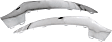 Front, Driver and Passenger Side Bumper Trims, Chrome
