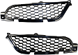 Driver and Passenger Side Grille Assemblies, Painted Black Shell and Insert, Grille
