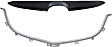 Upper and Lower Grille Trim, Upper - Painted Black; Lower - Chrome
