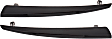Driver and Passenger Side Grille Trim, Painted Black, Center Protector