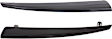 Driver and Passenger Side Grille Trim, Painted Black, Center Protector, CAPA CERTIFIED