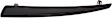 Driver and Passenger Side Grille Trim, Painted Black, Center Protector, CAPA CERTIFIED
