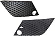 Driver and Passenger Side Grille Assemblies, Textured Black, Grille Cover