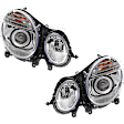 2009 Mercedes Benz E300 - Driver and Passenger Side Halogen Headlight, With bulb(s), For Models Without Premium Package, OE Replacement