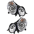 Driver and Passenger Side Headlights, with Bulbs, Halogen, Sedan/Wagon, Production Date From June 30 2006, CAPA Certified