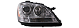 2007 Mercedes Benz ML320 - Driver and Passenger Side Halogen Headlight, With bulb(s), For Models Without Special Model "Grand Edition", Up to Chassis No. A 453758, OE Replacement