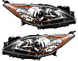2011 Mazda 3 - Driver and Passenger Side Halogen Headlight, Without bulb(s), 5-Speed, OE Replacement