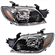 Driver and Passenger Side Halogen Headlight, With bulb(s), OE Replacement