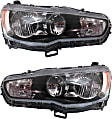 Driver and Passenger Side Headlights, with Bulbs, Halogen, Production Date From November 2008
