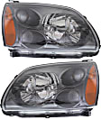 2004-2012 Mitsubishi Galant - Driver and Passenger Side Headlights, with Bulbs, Halogen, Standard Type