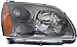 2004-2012 Mitsubishi Galant - Driver and Passenger Side Headlights, with Bulbs, Halogen, Standard Type