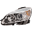 2008-2011 Mercedes Benz C300 - Driver and Passenger Side Halogen Headlight, With bulb(s), OE Replacement