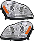 2010 Mercedes Benz GL550 - Driver and Passenger Side Halogen Headlight, With bulb(s), OE Replacement