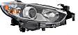 Driver and Passenger Side Headlights, with Bulbs, Halogen, For Models without HID Option, with wiring harness