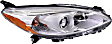 Driver and Passenger Side Halogen Headlight, With bulb(s), OE Replacement