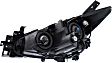 Driver and Passenger Side Headlights, with Bulbs, Halogen, without wiring harness