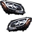 Driver and Passenger Side Headlights, with Bulbs, Halogen, For Models without HID Option and Premium Package