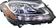 2017 Mercedes Benz C350e - Driver and Passenger Side Halogen Headlight, With bulb(s), For Models Without HID Option and Premium Package, OE Replacement, CAPA Certified
