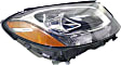 2017 Mercedes Benz C350e - Driver and Passenger Side Halogen Headlight, With bulb(s), For Models Without HID Option and Premium Package, OE Replacement, CAPA Certified