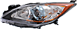 Driver and Passenger Side Headlight, Without Bulb(s), Halogen, 6 Speed Trans, Hatchback/Sedan, CAPA CERTIFIED