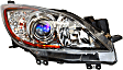 Driver and Passenger Side Headlight, Without Bulb(s), Halogen, 6 Speed Trans, Hatchback/Sedan, CAPA CERTIFIED