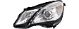2010-2013 Mercedes Benz E550 - Driver and Passenger Side Halogen Headlights, With bulb, (Sedan, Without Corner Light)/Wagon, For Models Without HID Option, Without Premium Package