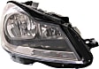 2012-2015 Mercedes Benz C250 - Driver and Passenger Side Headlights, with Bulbs, Halogen, Coupe, without corner light