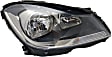 2012-2015 Mercedes Benz C250 - Driver and Passenger Side Headlights, with Bulbs, Halogen, Coupe, without corner light, CAPA Certified