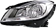 2014 Mercedes Benz C350 - Driver and Passenger Side Halogen Headlight, With bulb(s), OE Replacement, Sedan
