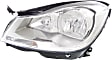 Driver and Passenger Side Headlights, with Bulbs, Halogen, Sedan, without corner light, CAPA Certified