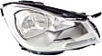 Driver and Passenger Side Headlights, with Bulbs, Halogen, Sedan, without corner light, CAPA Certified