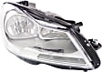 Driver and Passenger Side Headlights, with Bulbs, Halogen, Sedan, without corner light, CAPA Certified